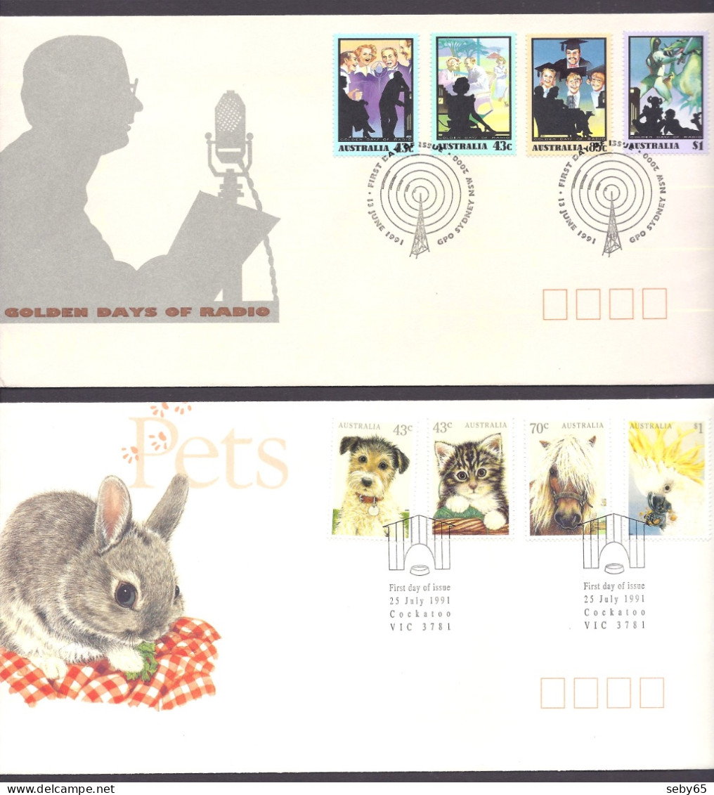 Australia 1991 - Complete Year Collection, First Day Cover, Covers, Full Year Set, 13 FDC’s - Premiers Jours (FDC)