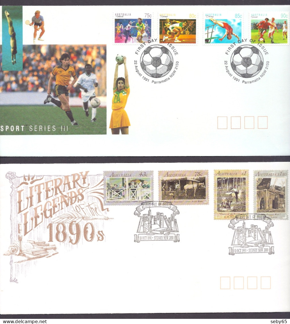 Australia 1991 - Complete Year Collection, First Day Cover, covers, full year Set, 13 FDC’s