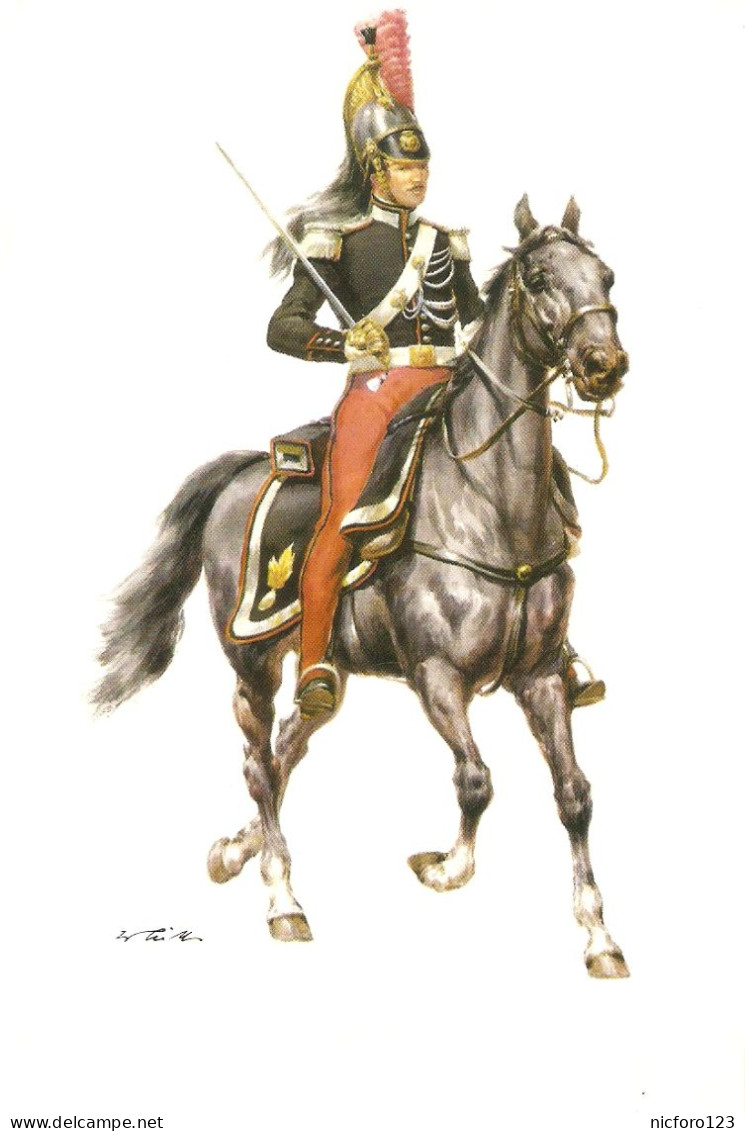 " Uniforms Of Military Cavalry In European Countries 17th/18th Century" Lot Of Ten (10) Modern German Artist Signed Post - Regimenten