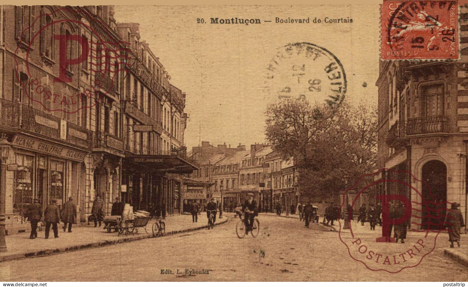 FRANCIA. FRANCE. MONTLUÇON. BOULEVARD COURTAIS. - Montlucon