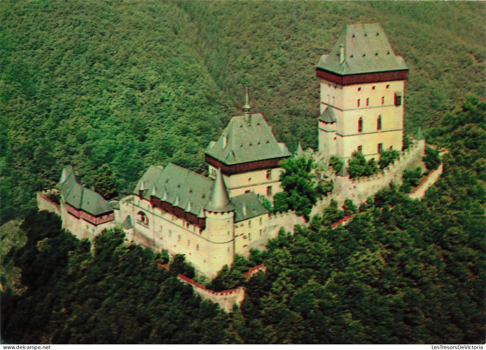 TCHEQUIE - Vue Sur Le Château De Karlstejn - Vue Générale - De L'extérieure - Carte Postale - Czech Republic