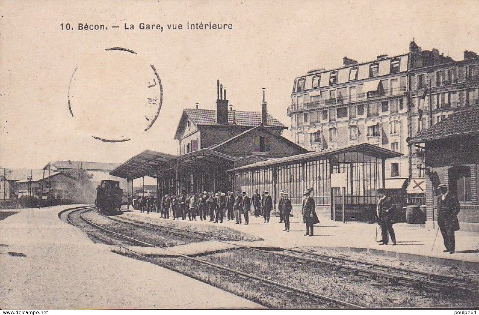 Bécon-les Bruyères - La Gare : Vue Intérieure - Altri & Non Classificati