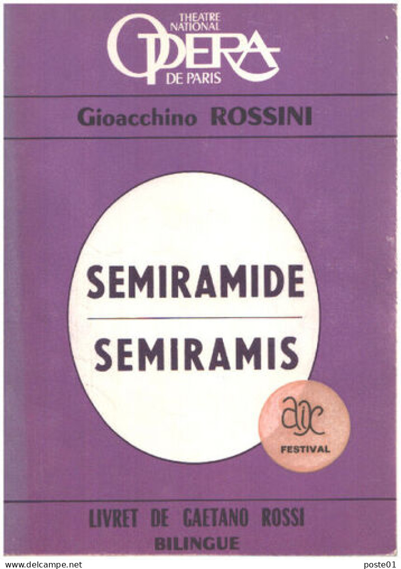 Semiramis / Livret De Gaetano Rossi Bilingue - Muziek