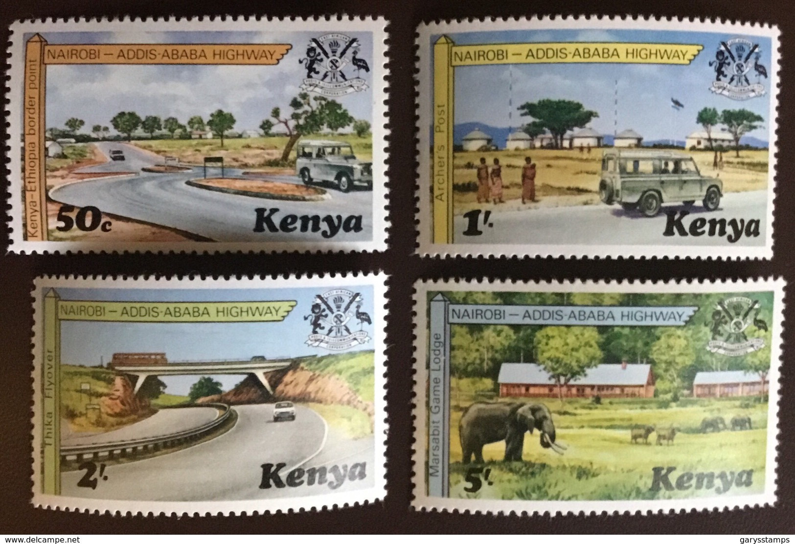 Kenya 1977 Nairobi Highway Elephants MNH - Kenia (1963-...)
