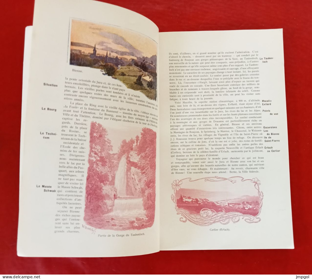 Guide Vers 1900 En Pays Bernois Oberland Thoune Aeschi Interlaken Jungfrau Chemin De Fer Wengen Grindelwald Spiez... - Toeristische Brochures