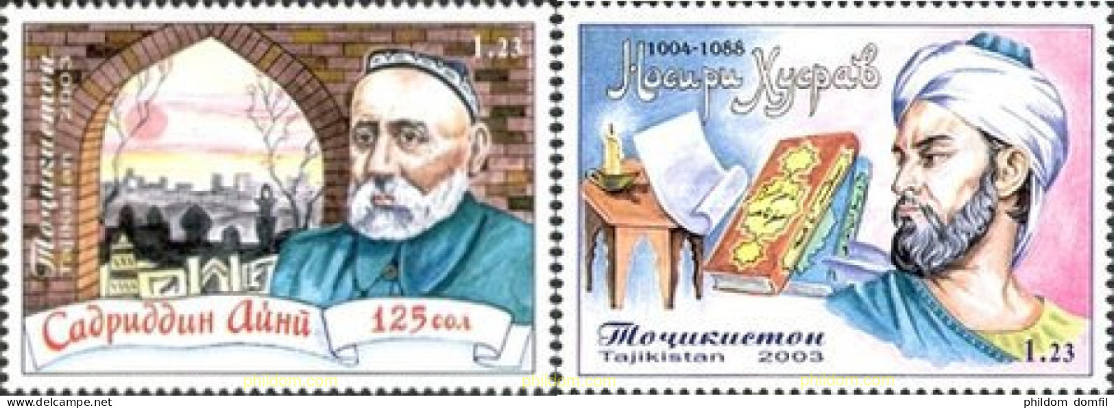 365169 MNH TAYIKISTAN 2003 PERSONAJES - Tayikistán