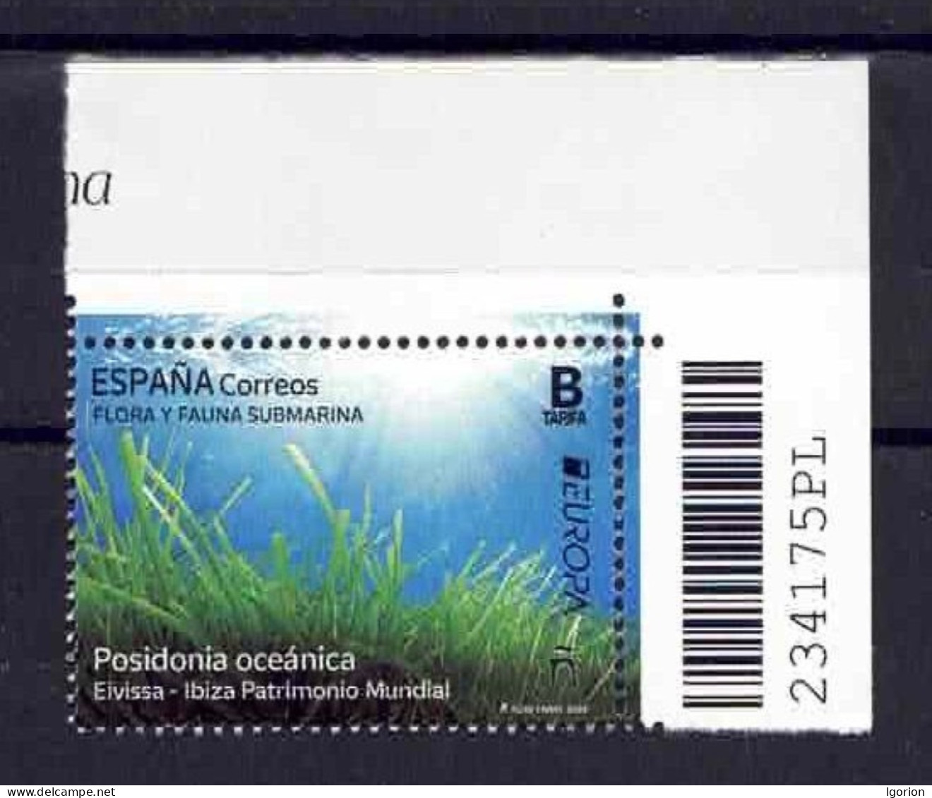 ESPAÑA 2024 ** MNH FLORA Y FAUNA SUBMARINA.. POSIDONIA OCEANICA. EIVISSA-IBIZA PATRIMONIO MUNDIAL - Unused Stamps