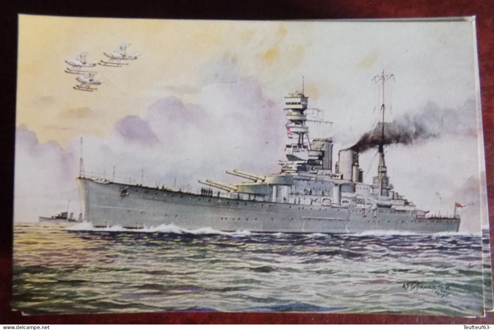 Cpm Avion H.M.S. Renown  - Ill. Bannister - Warships