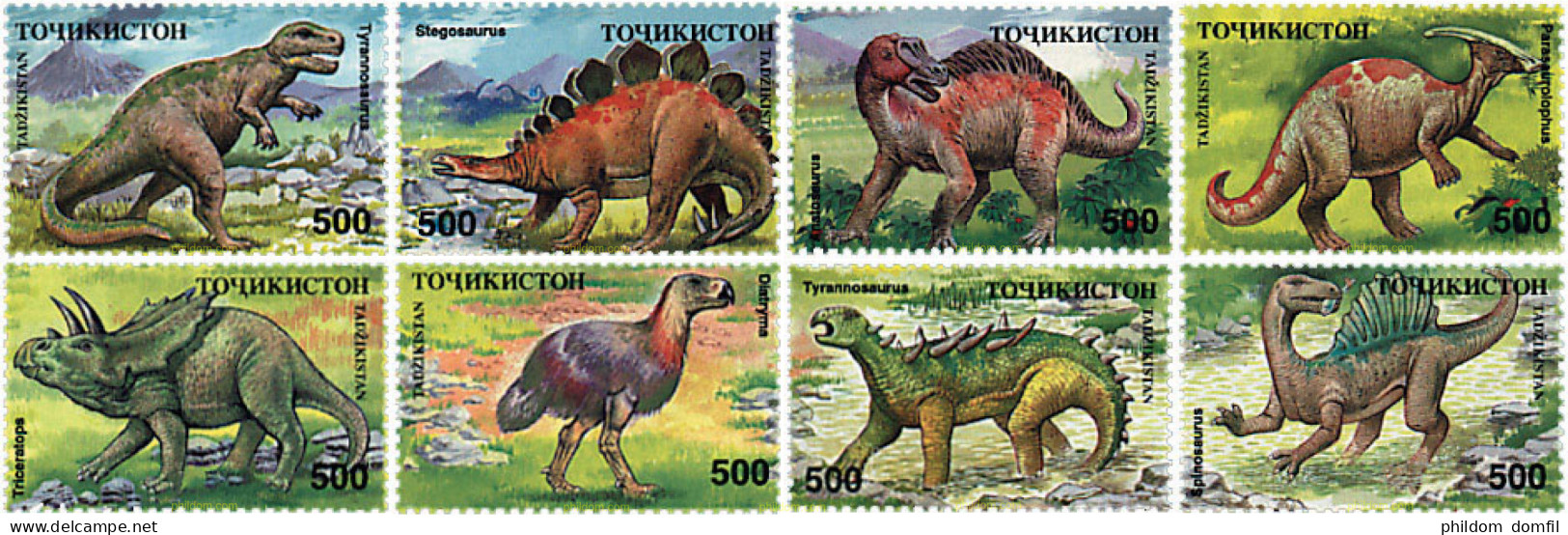 97526 MNH TAYIKISTAN 1994 FAUNA PREHISTORICA - Tagikistan