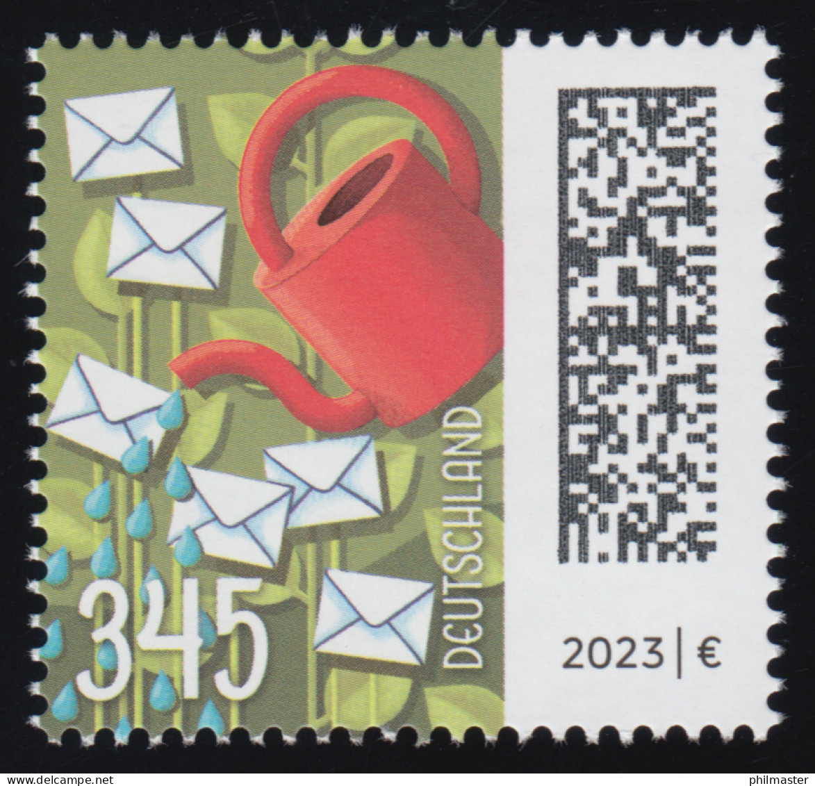 3776 Welt Der Briefe: Briefbeet 345 Cent, Postfrisch ** / MNH - Ungebraucht