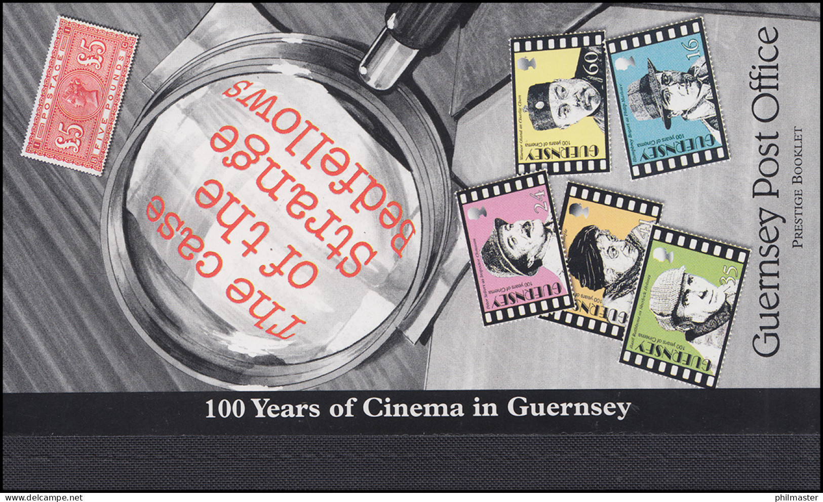 Guernsey Markenheftchen 40 Jubiläum 100 Jahre Kino 1996 ** - Guernsey