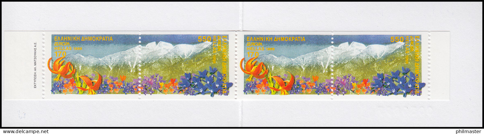 Griechenland Markenheftchen 22 Europa 1999, ** Postfrisch - Booklets