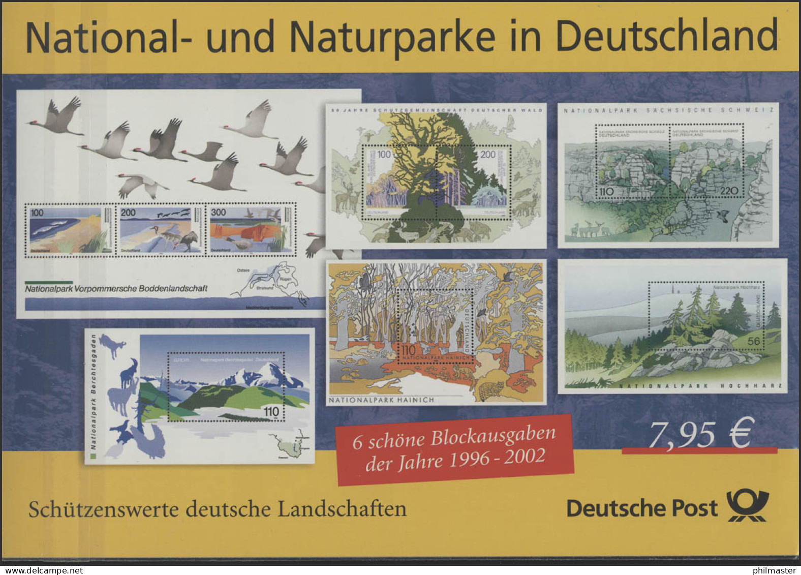 National- Und Naturparke Blockausgaben 1996-2002 ** - Otros & Sin Clasificación