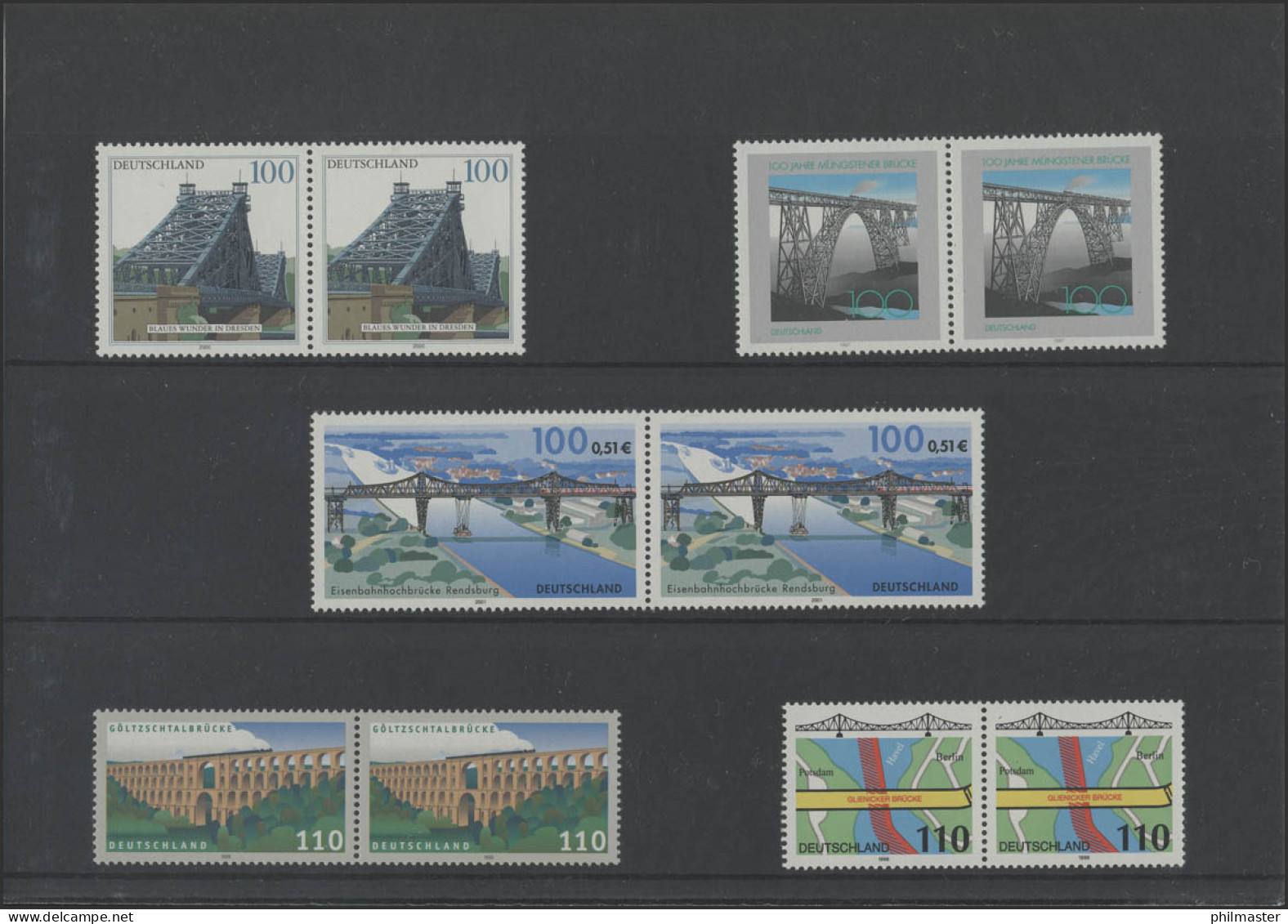 Bezaubernde Briefmarken: Brücken 1, Postfrisch **  - Altri & Non Classificati