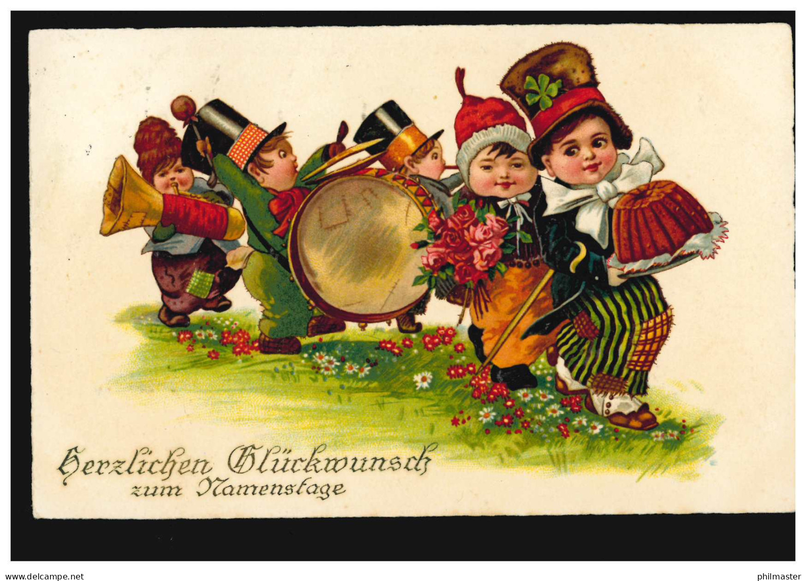 Ansichtskarte Namenstag Kinder-Musikkapelle Bringt Glückwünsche HAMM 18.11.1929 - Sonstige & Ohne Zuordnung