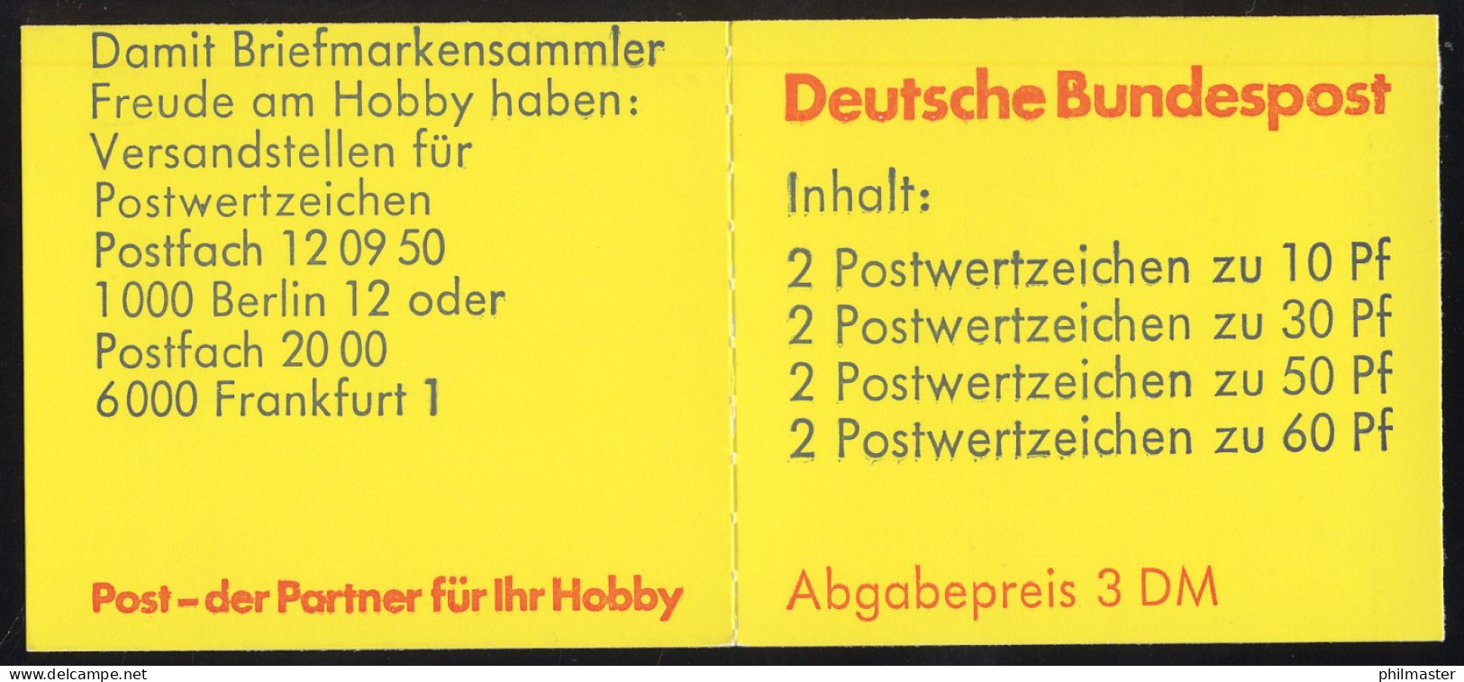 23b-b MH BuS 1980 - 4. Deckelseite: Blaudruck Stark Nach Oben Verschoben, ** - 1971-2000