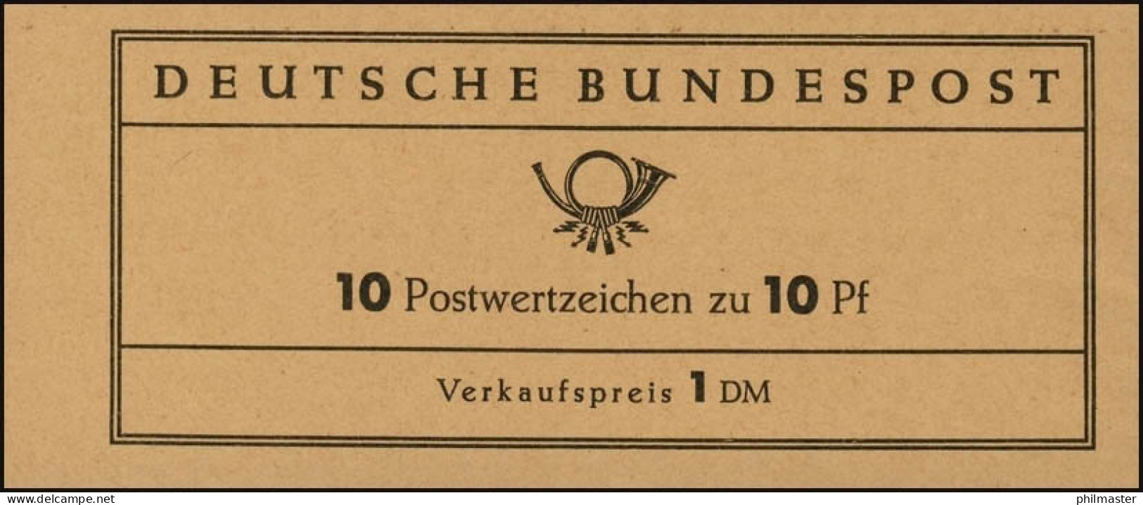 6b MH Heuss 1960 Versuchs-MH, Postfrisch ** - 1951-1970