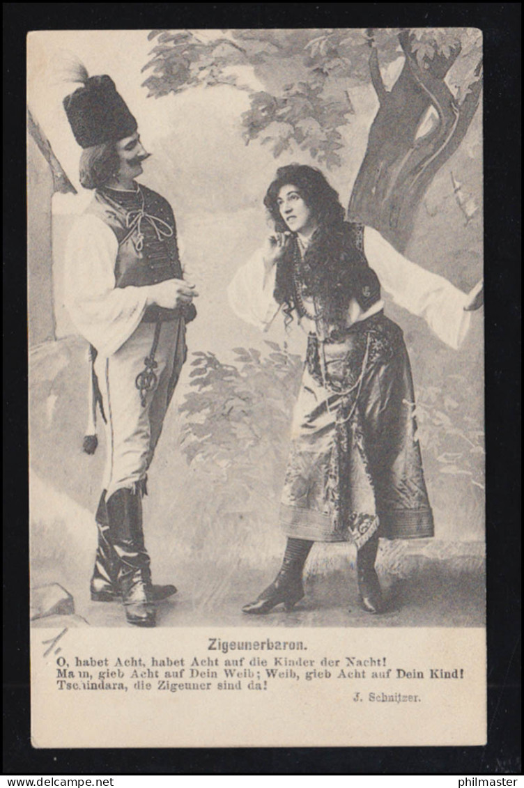Künstler-AK Szene Aus Der Zigeunerbaron / Libretto Ignaz Schnitzer, HAMBURG 1905 - Unclassified