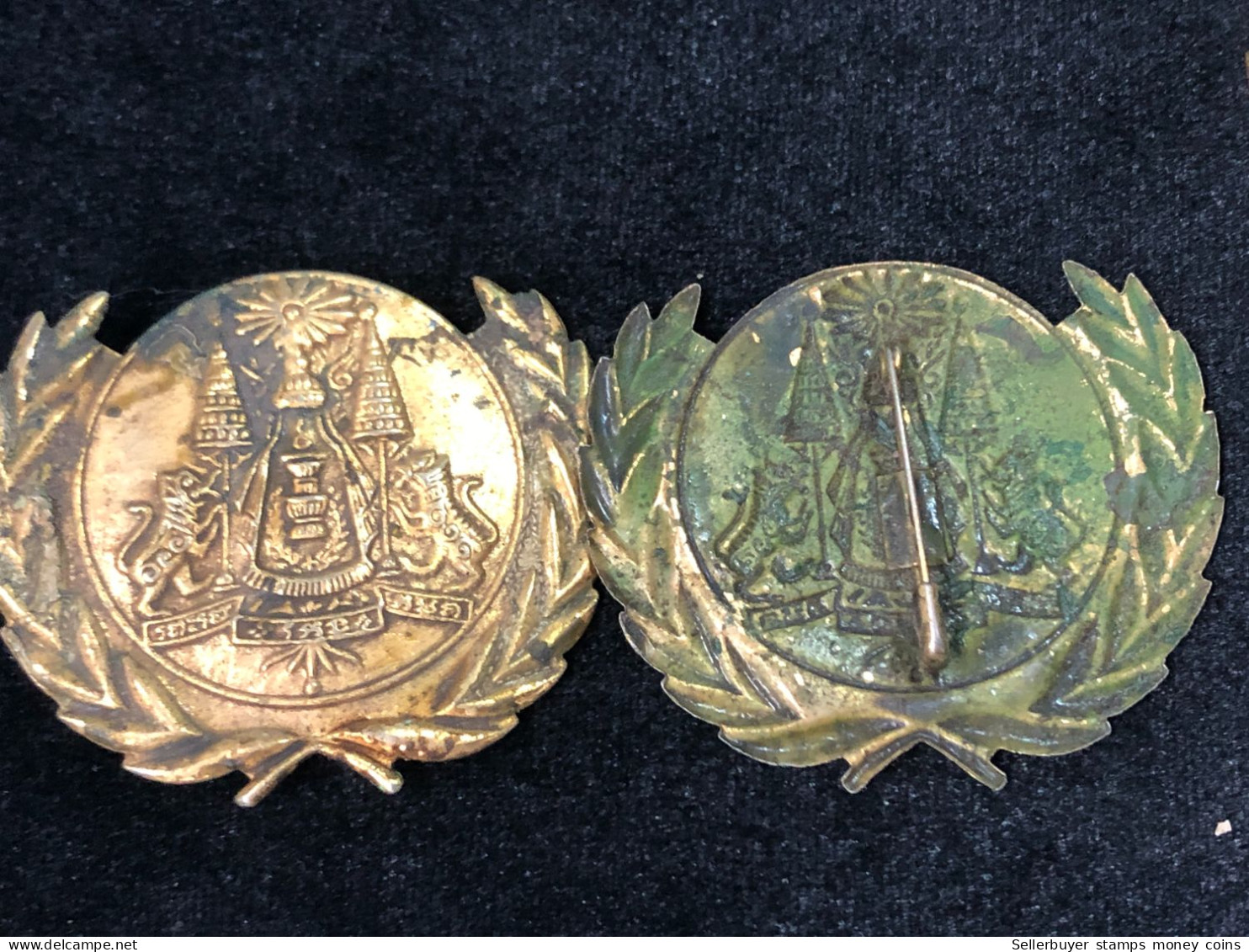 Thailand And Cambodia Cambodge Medal Pre1975 Orginal Vintage.-1pcs Rare - Autres & Non Classés