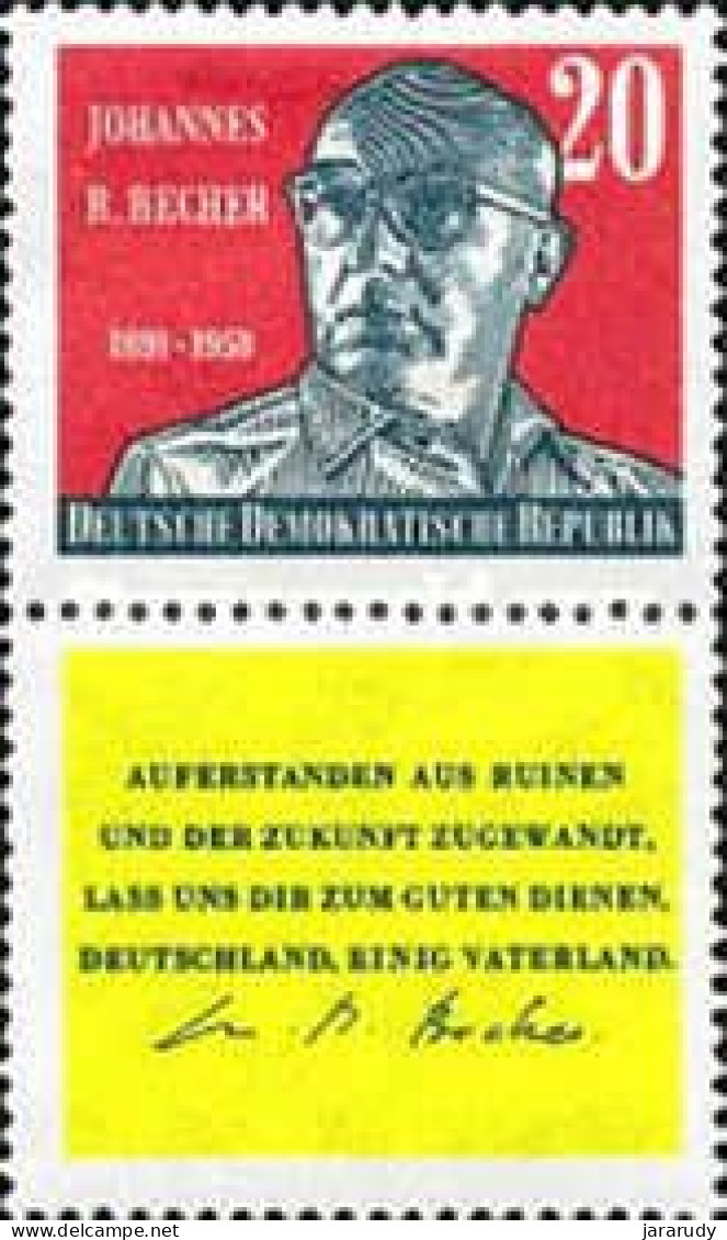 DDR PERSONAJE 1959 Yv 448 MNH - Nuevos