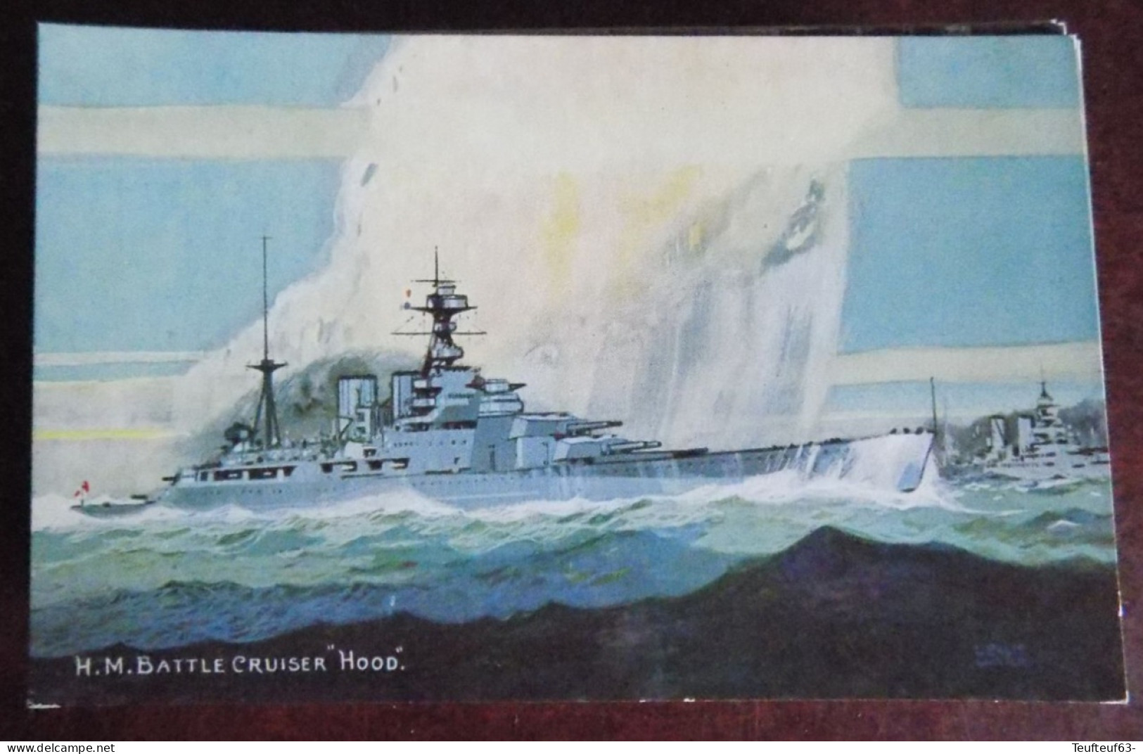 Cpm Avion H.M. Battle Cruiser Hood - Ill. Leslie Carr - Oorlog