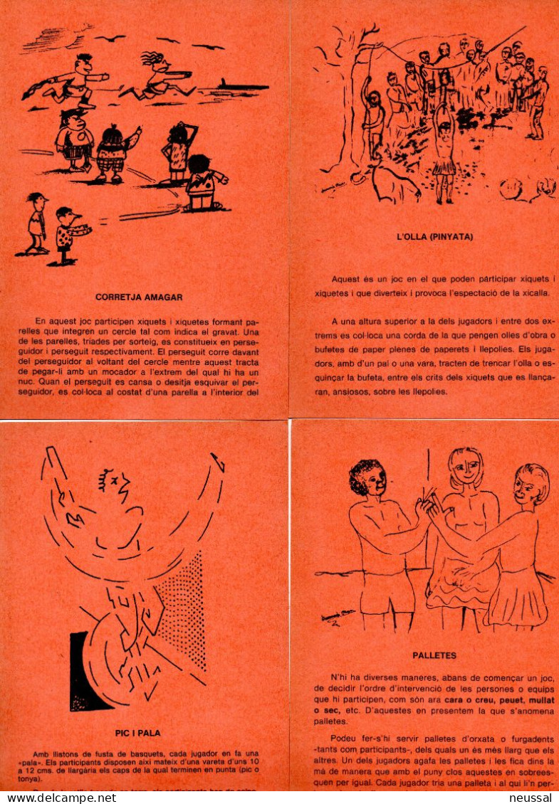 Tarjetas De Jocs Valencians De Xiquets 1982 - Andere & Zonder Classificatie