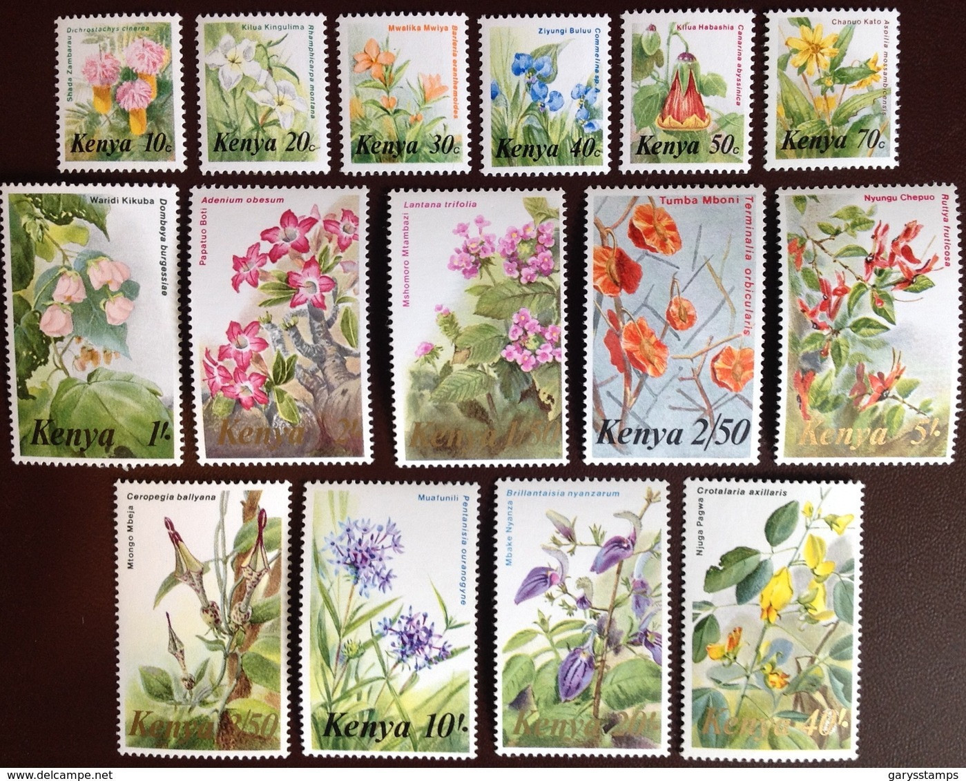 Kenya 1983 Flowers Set MNH - Sonstige & Ohne Zuordnung