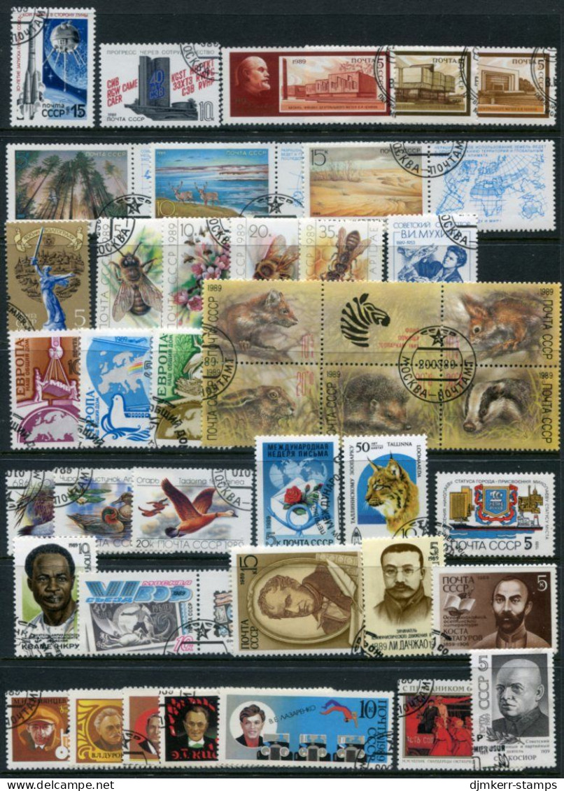 SOVIET UNION 1989 Twenty-five Used  Issues . - Used Stamps