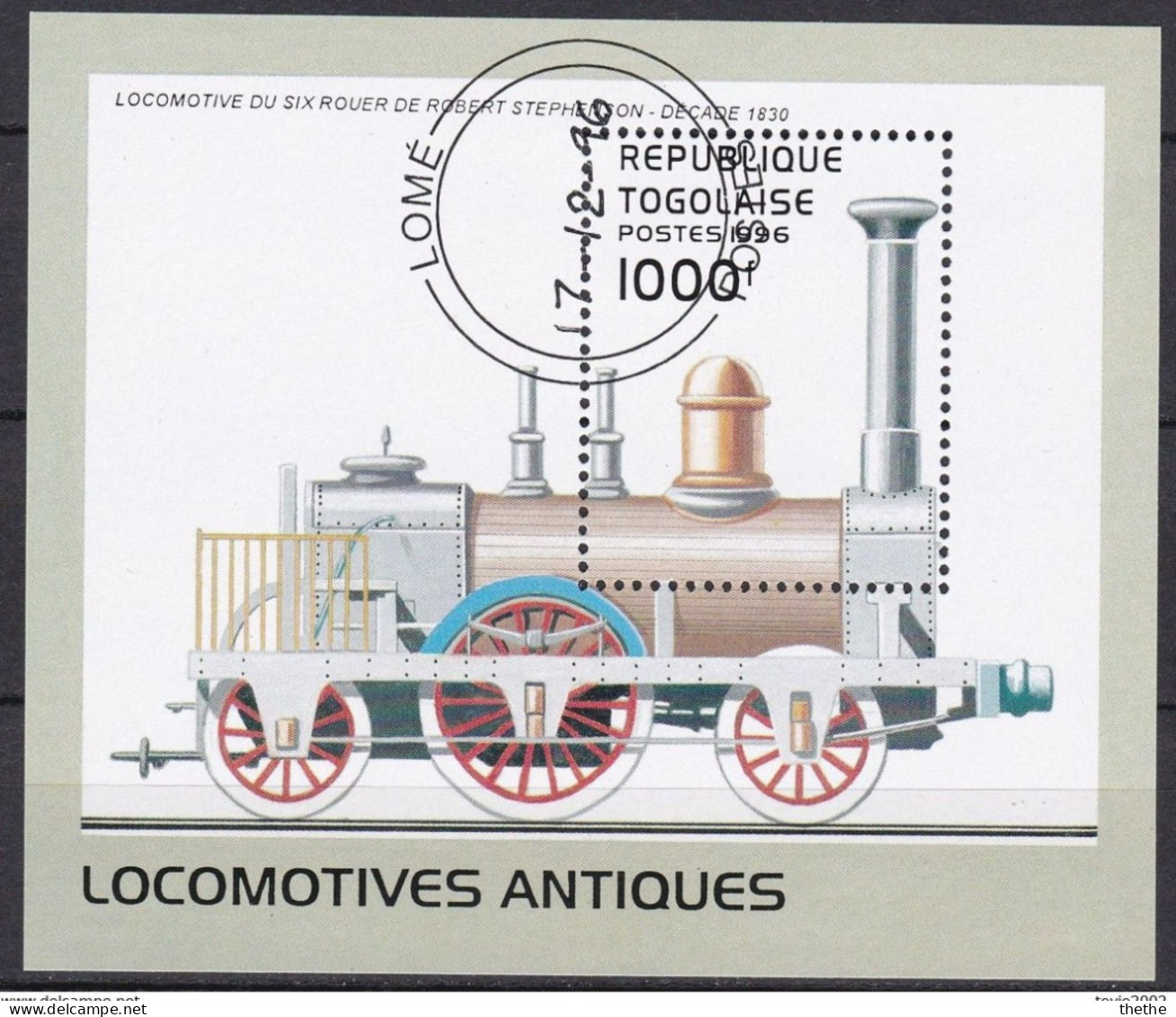 TOGO - Locomotive à Six Roues, Robert Stephenson, 1830 - Eisenbahnen