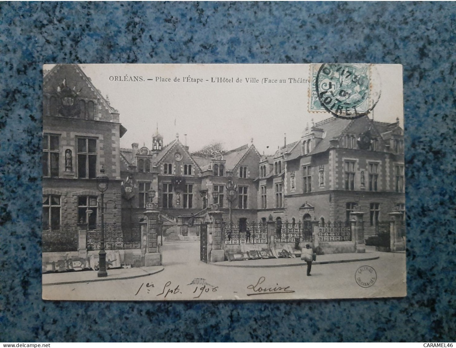 CPA  -  ORLEANS  - PLACE DE L ' ETAPE - L' HOTEL DE VILLE  ( FACE AU THEATRE ) - Orleans