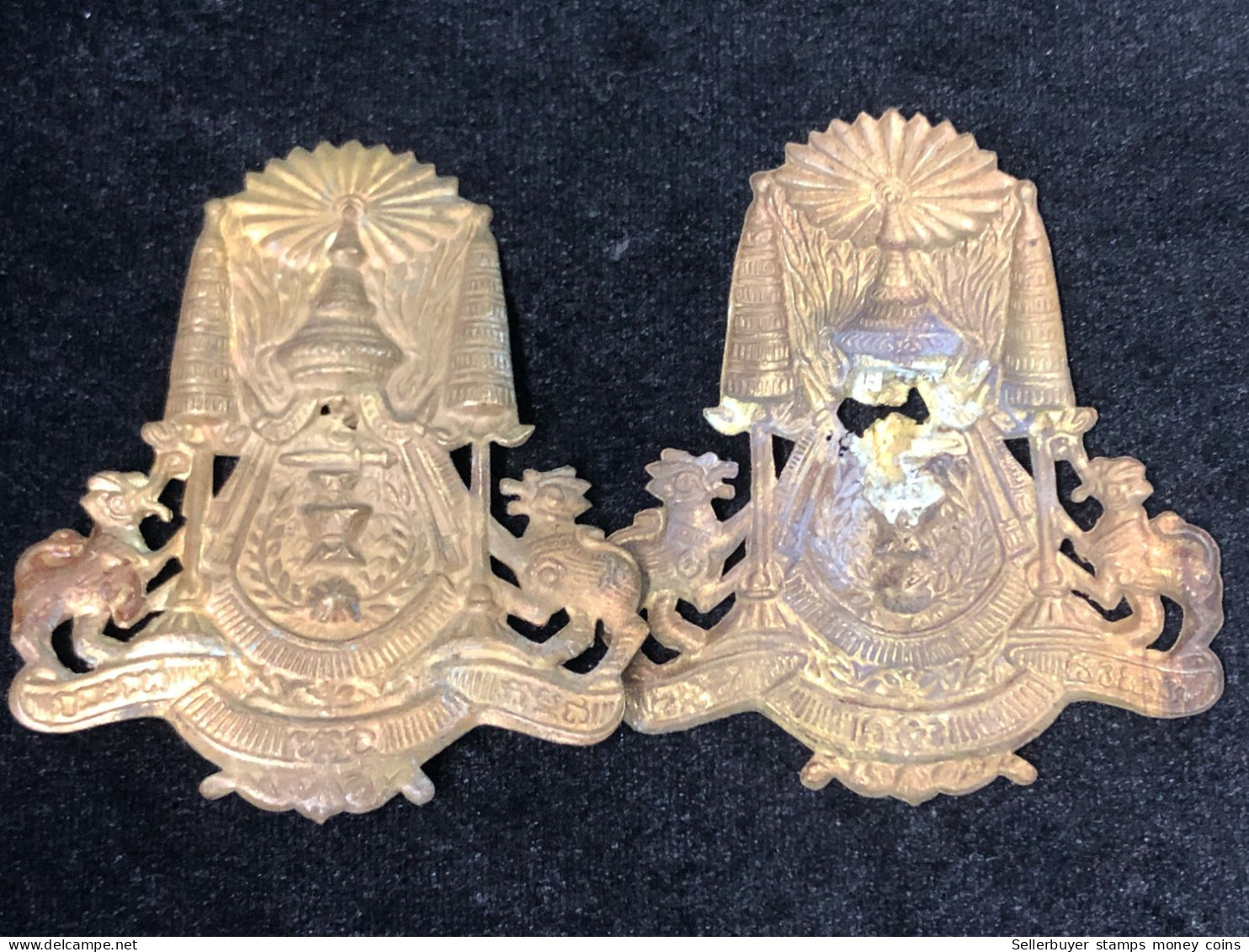 Thailand And Cambodia Cambodge Medal Pre1975 Orginal Vintage.-1pcs Rare - Otros & Sin Clasificación