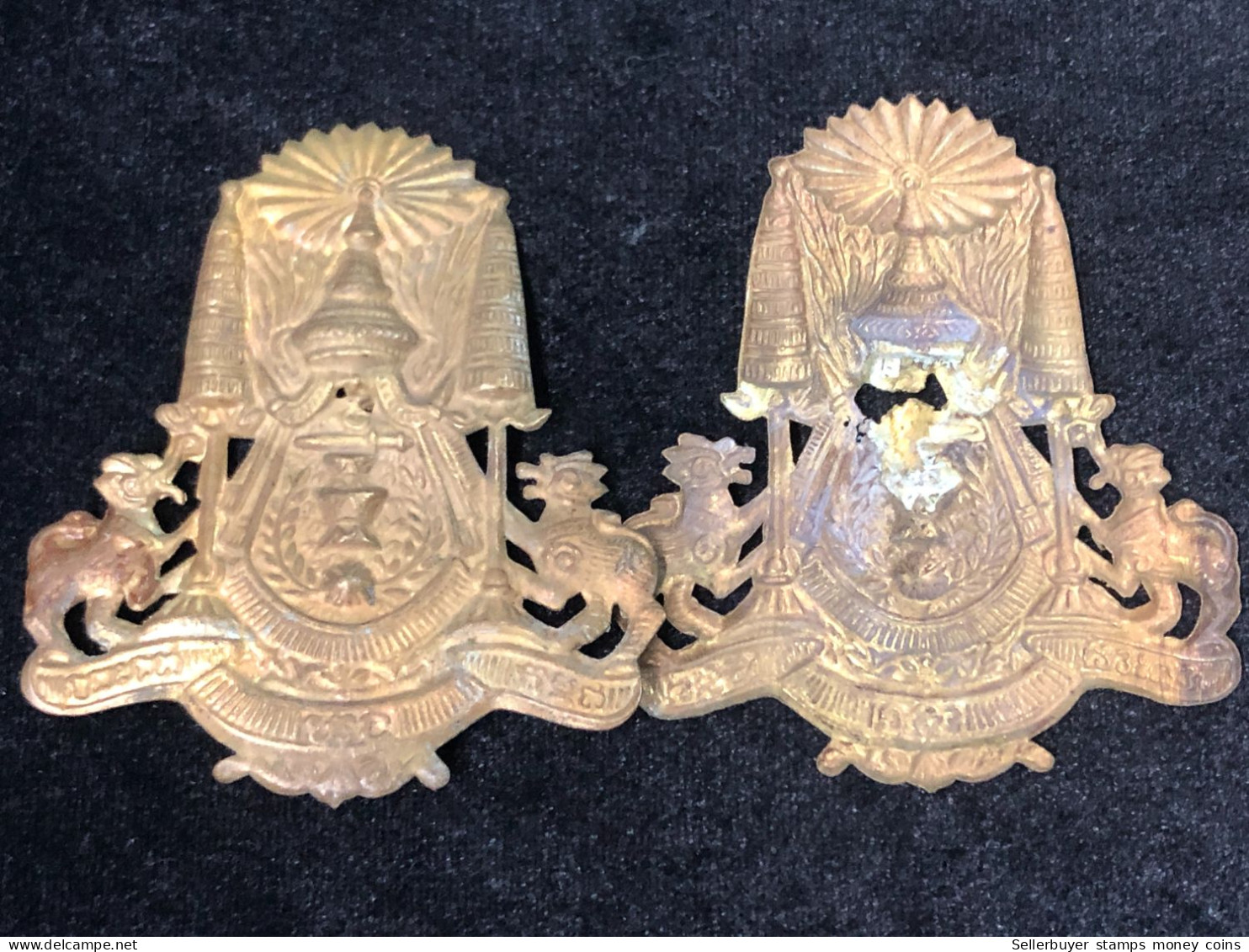 Thailand And Cambodia Cambodge Medal Pre1975 Orginal Vintage.-1pcs Rare - Otros & Sin Clasificación