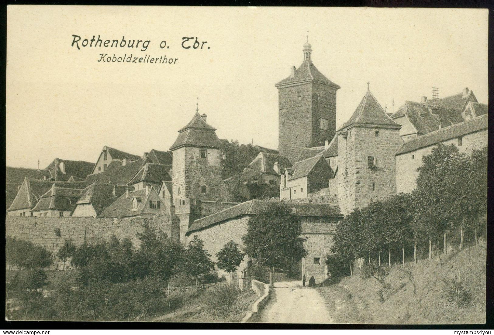 Ak Germany, Rothenburg O.d. Tauber | Kobolzellerthor #ans-1969 - Rothenburg O. D. Tauber