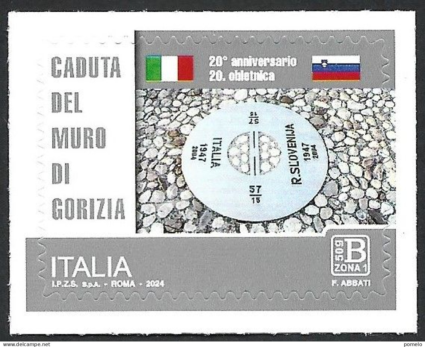 ITALIA - 2024  20° Anniversario Caduta Muro Gorizia - 2021-...: Ungebraucht