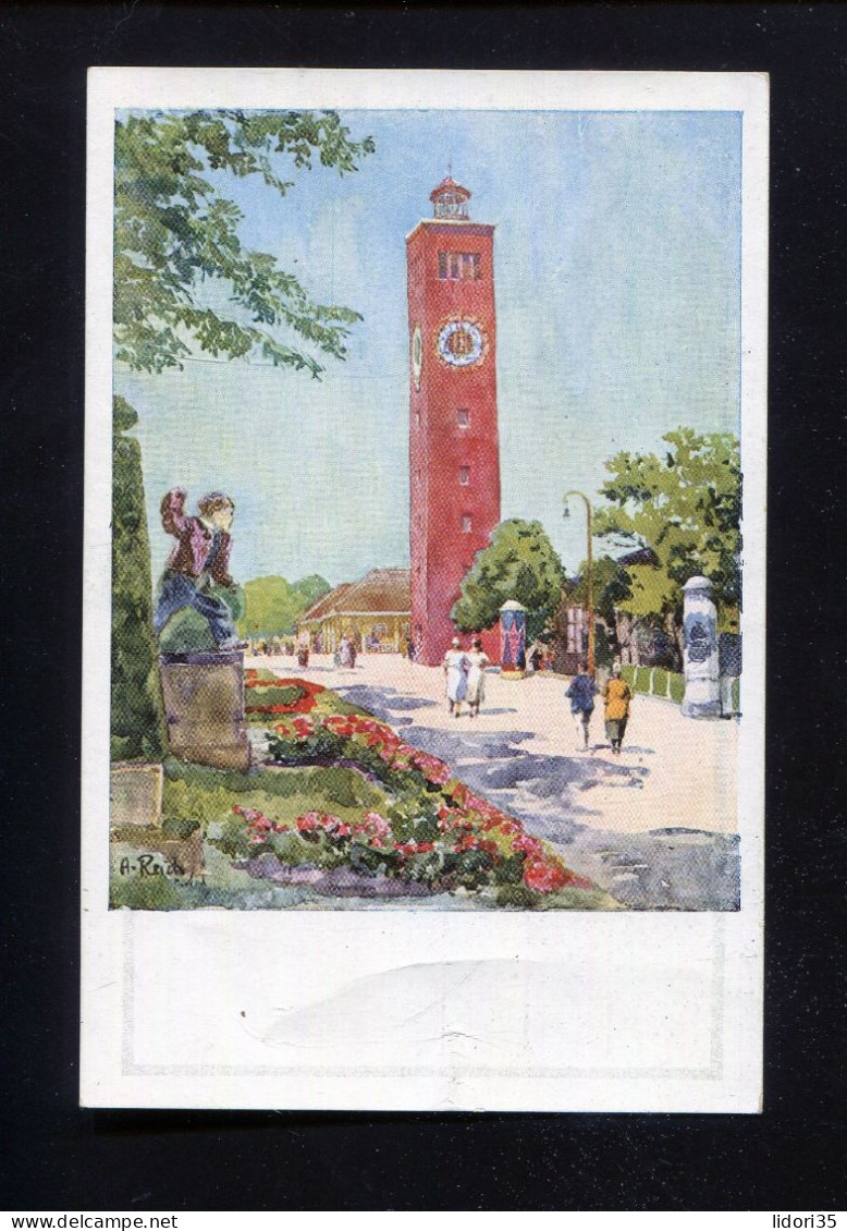 "DEUTSCHE VERKEHRSAUSSTELLUNG MUENCHEN" 1923, Off. Color-Ausstellungs-Karte (L2016) - Muenchen