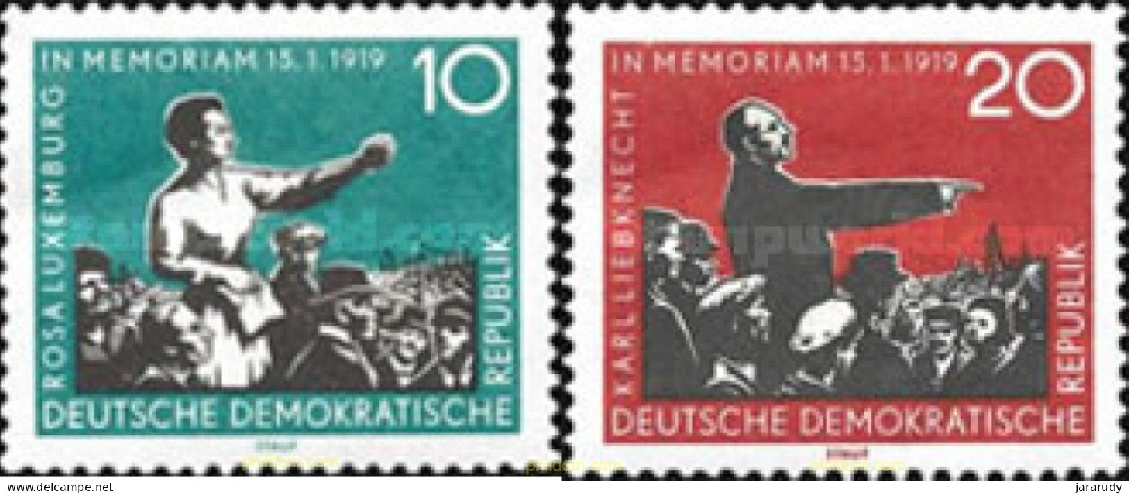 DDR POLÍTICA 1959 Yv 389/90 MNH - Neufs