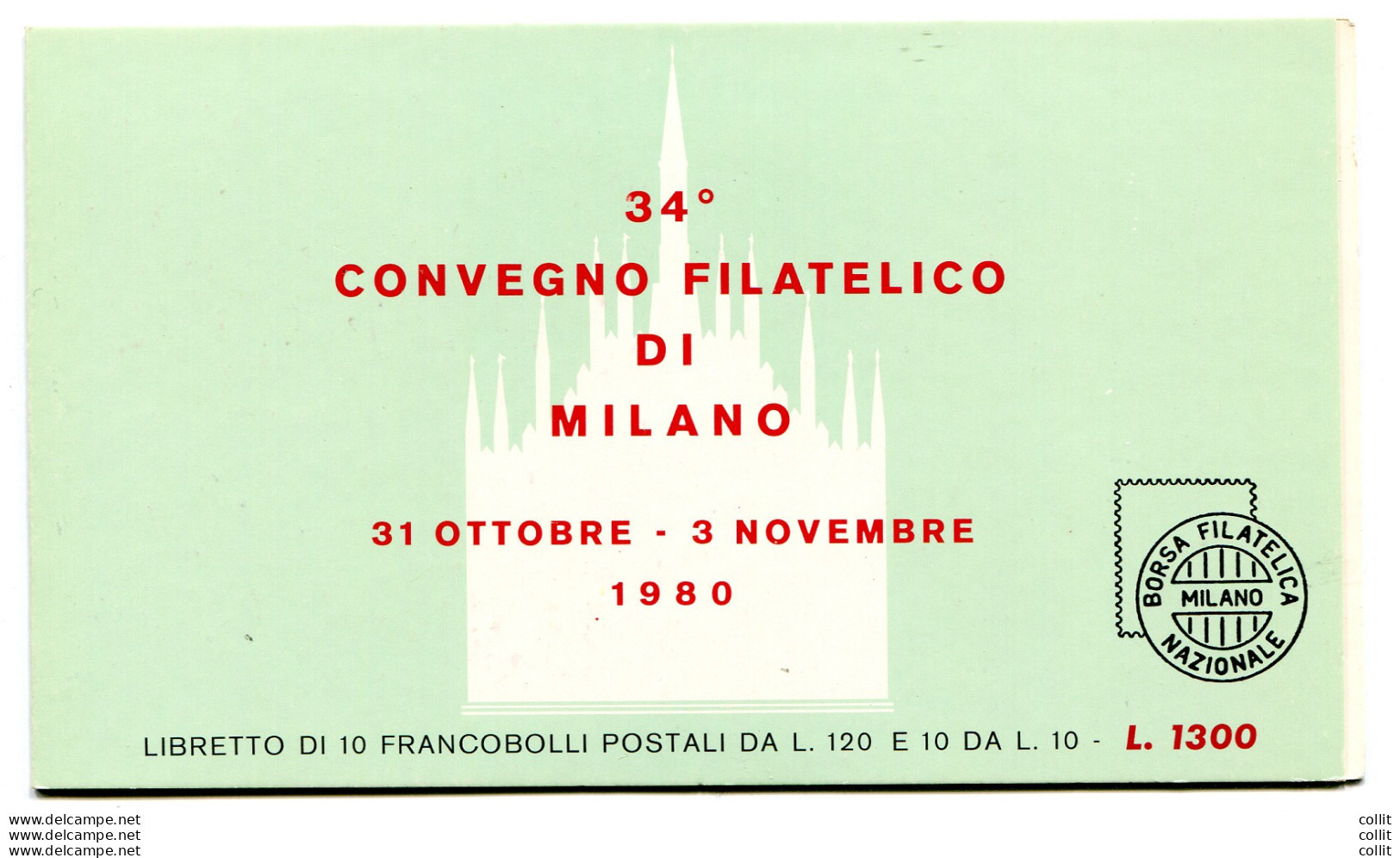 Libretto Del 34° Convegno Filatelico Di Milano 1980 - Errors And Curiosities