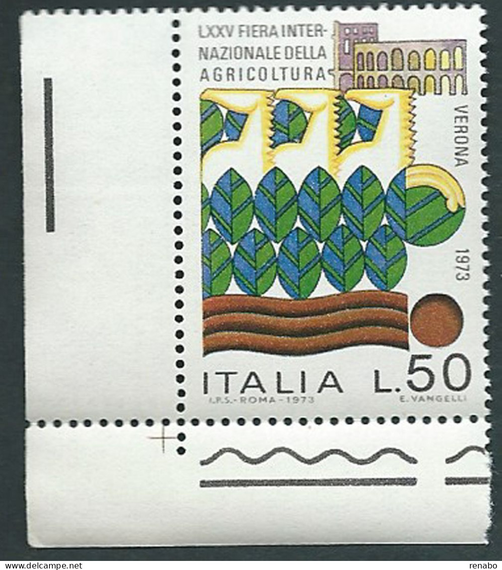 Italia 1973; Fiera Internazionale Dell'agricoltura A Verona. Angolo Inferiore Sinistro. - 1971-80:  Nuovi