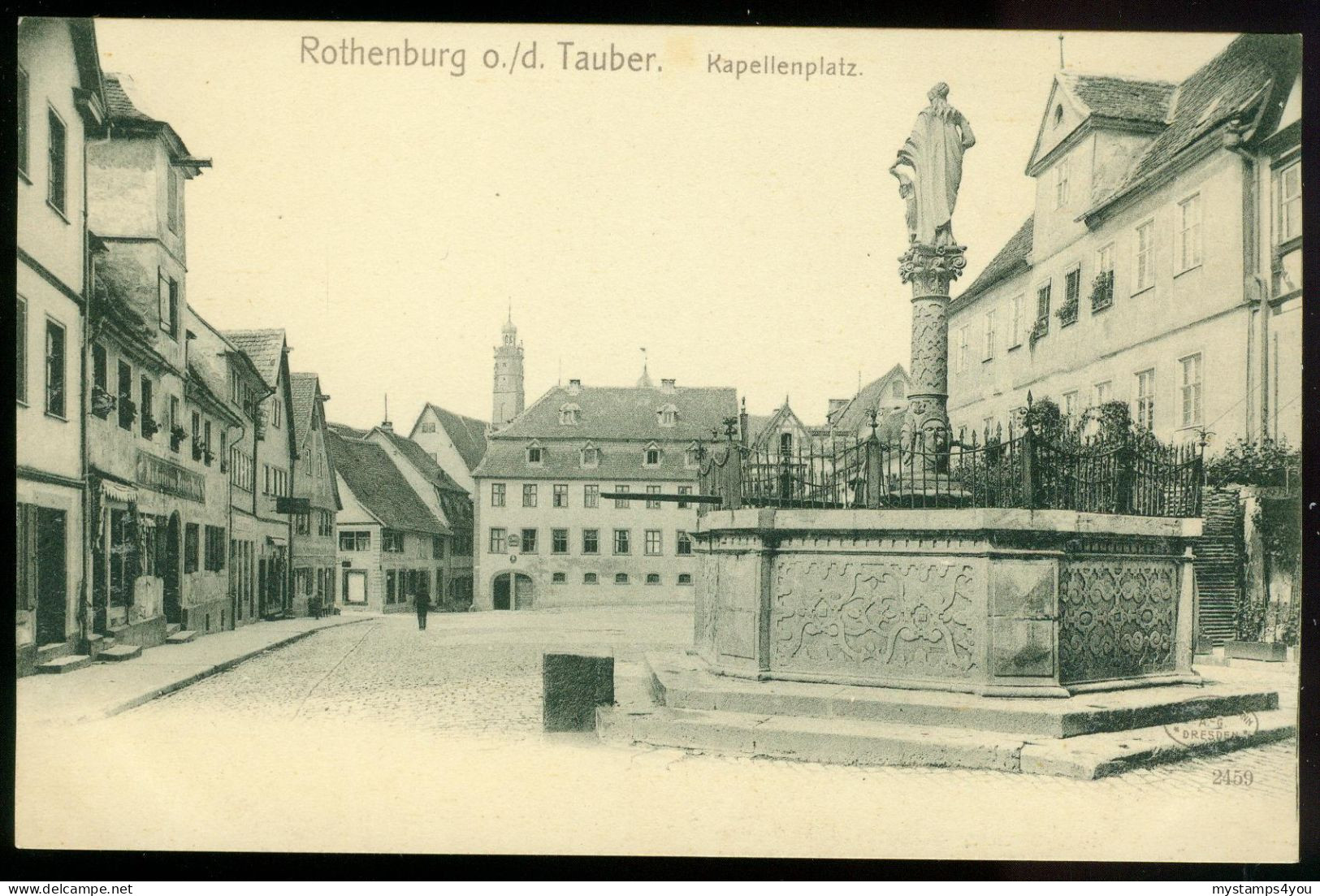 Ak Germany, Rothenburg O.d. Tauber | Kapellenplatz #ans-1967 - Rothenburg O. D. Tauber