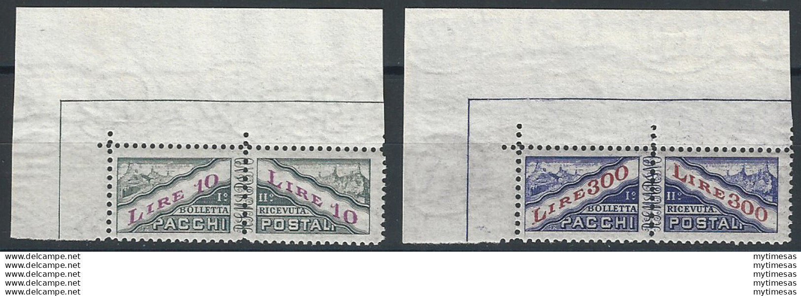 1953 San Marino Pacchi 2v. Adf MNH Sass. N. 35/36 - Autres & Non Classés