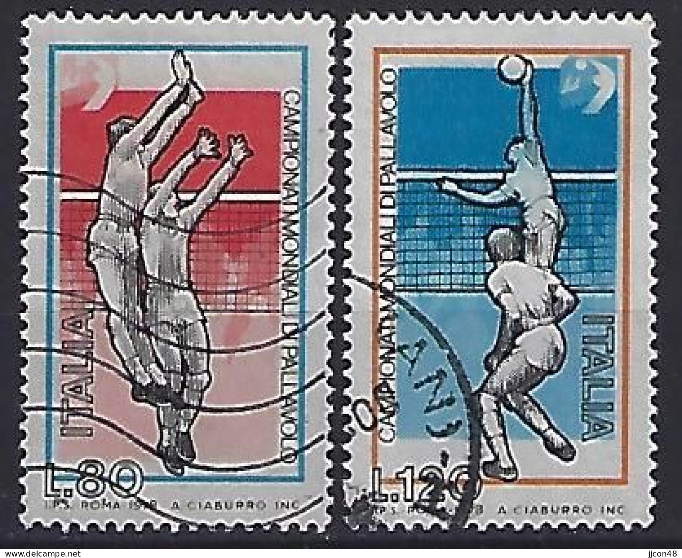 Italy 1978  Volleyball-Weltmeisterschaften  (o) Mi.1624-1625 - 1971-80: Usati