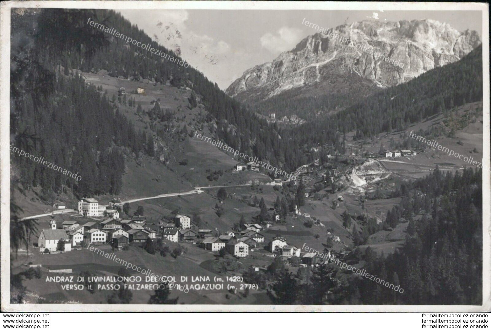 Ar354 Cartolina Andraz Di Livinallongo Del Cola Di Lana Provincia Di Belluno - Belluno