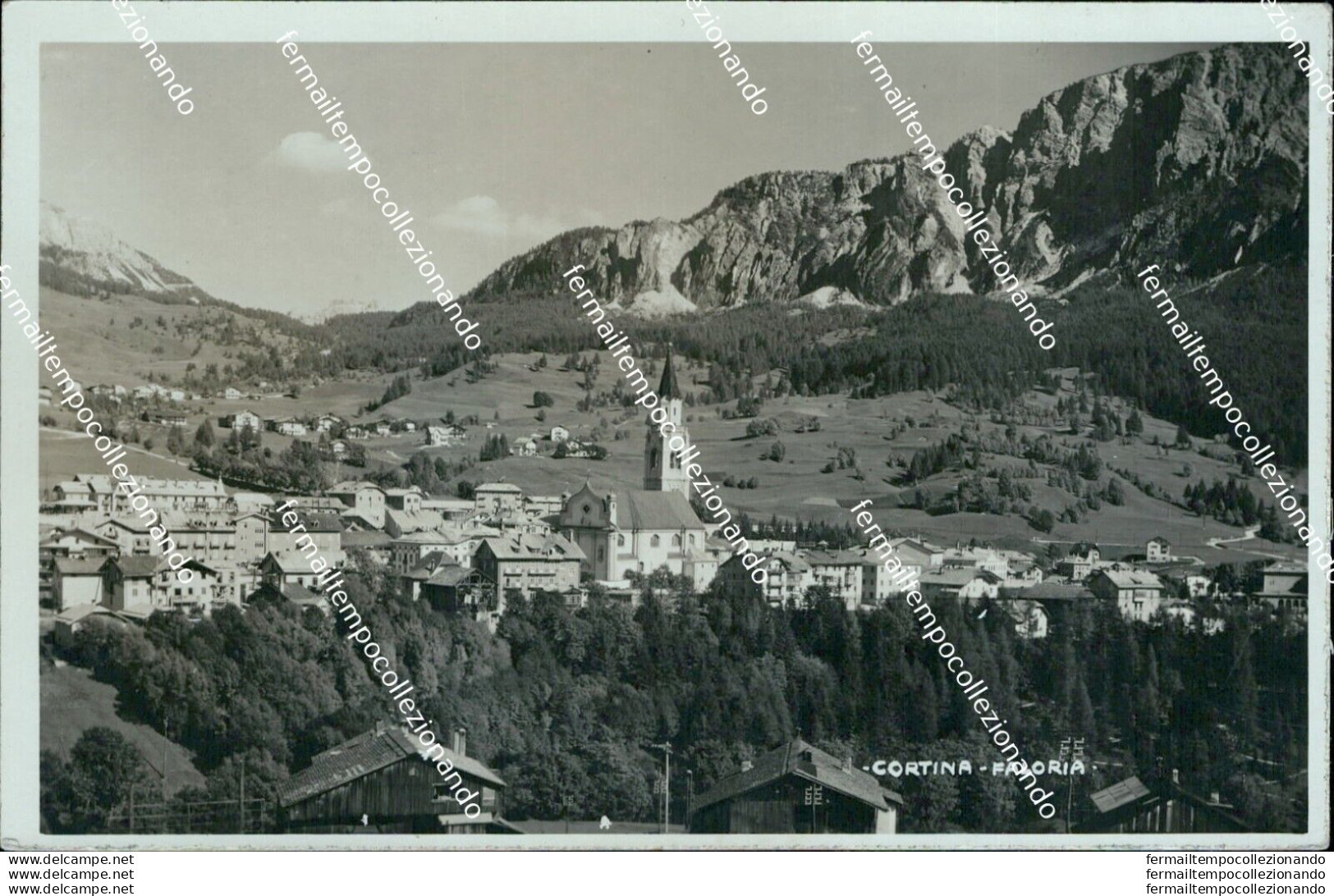 Bm1 Cartolina Cortina Faloria Provincia Di Belluno - Belluno