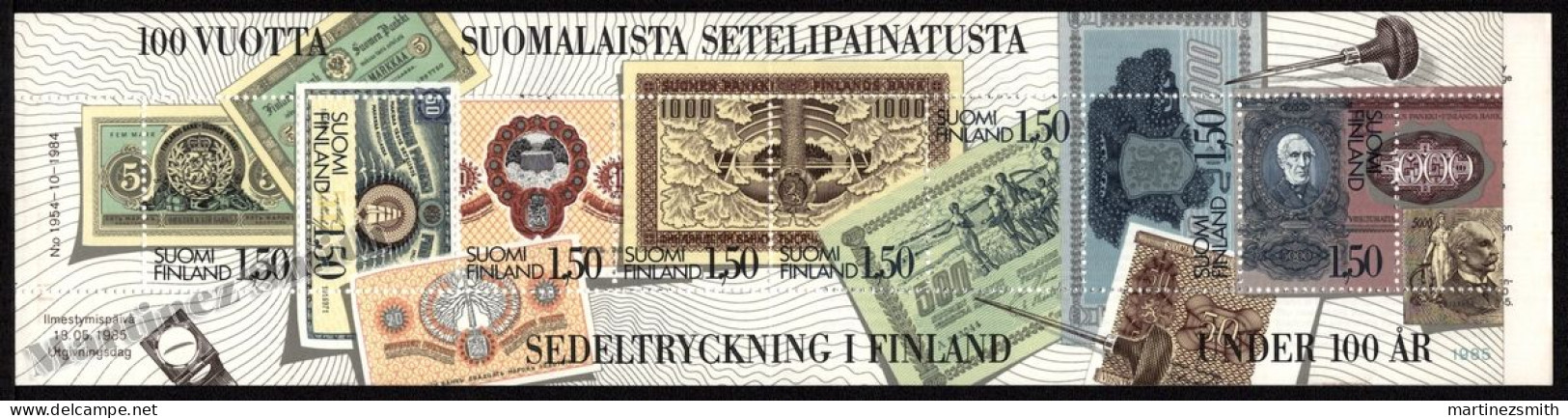 Finland 1985 Yvert C924, Centenary First Banknotes Printed By The Finland Bank - Booklet - MNH - Libretti