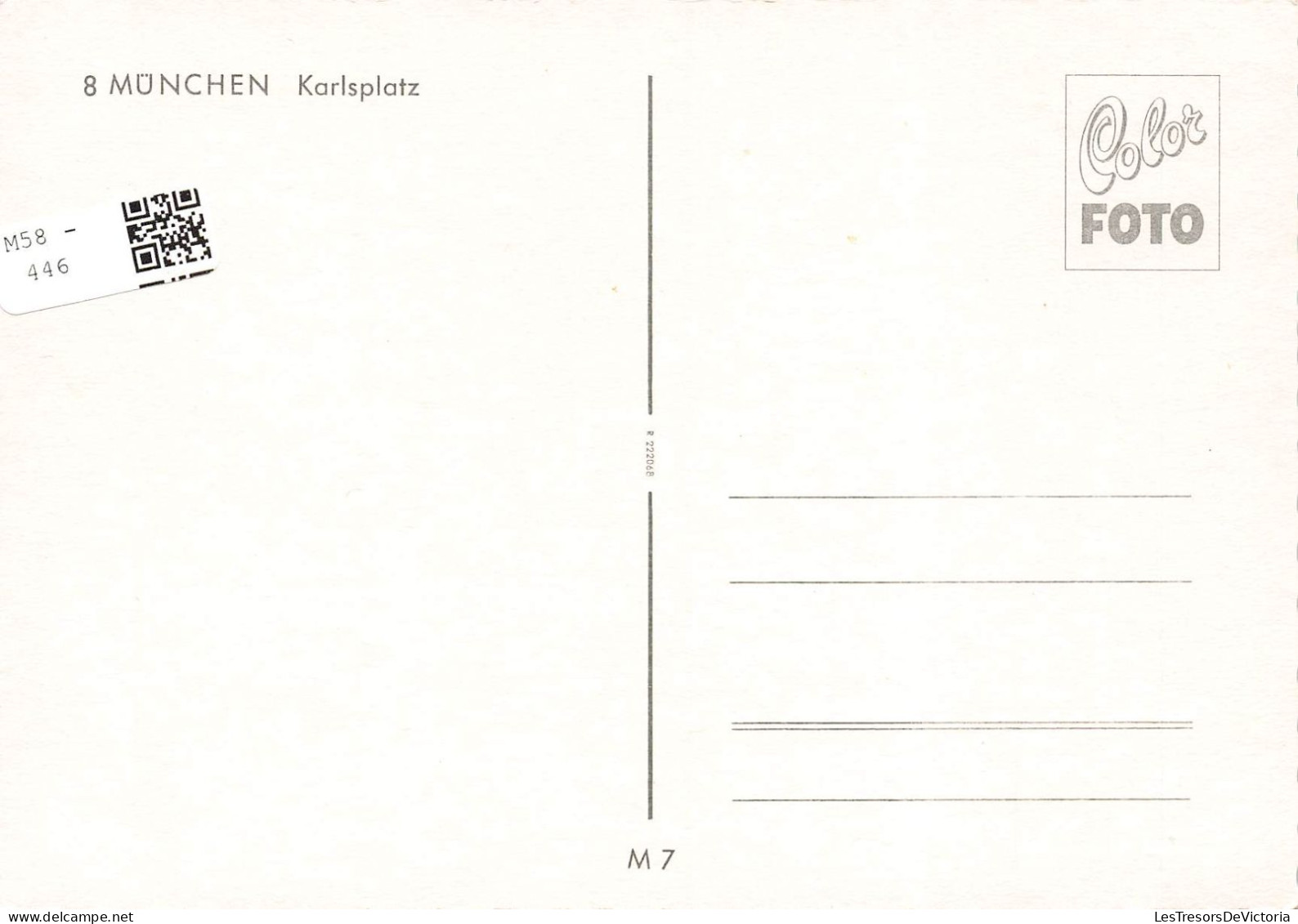 ALLEMAGNE - Munchen - Karlsplatz - Vue Générale - Animé - Carte Postale - München