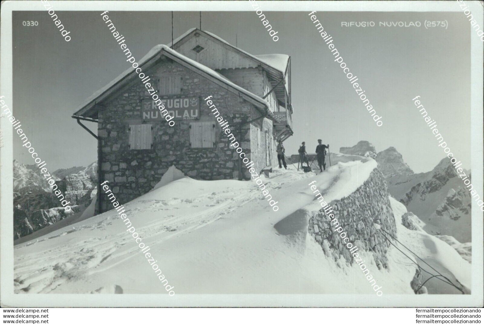 Bg408 Cartolina Cortina D'ampezzo Rifugio Nuvolao Provincia Di Belluno - Belluno