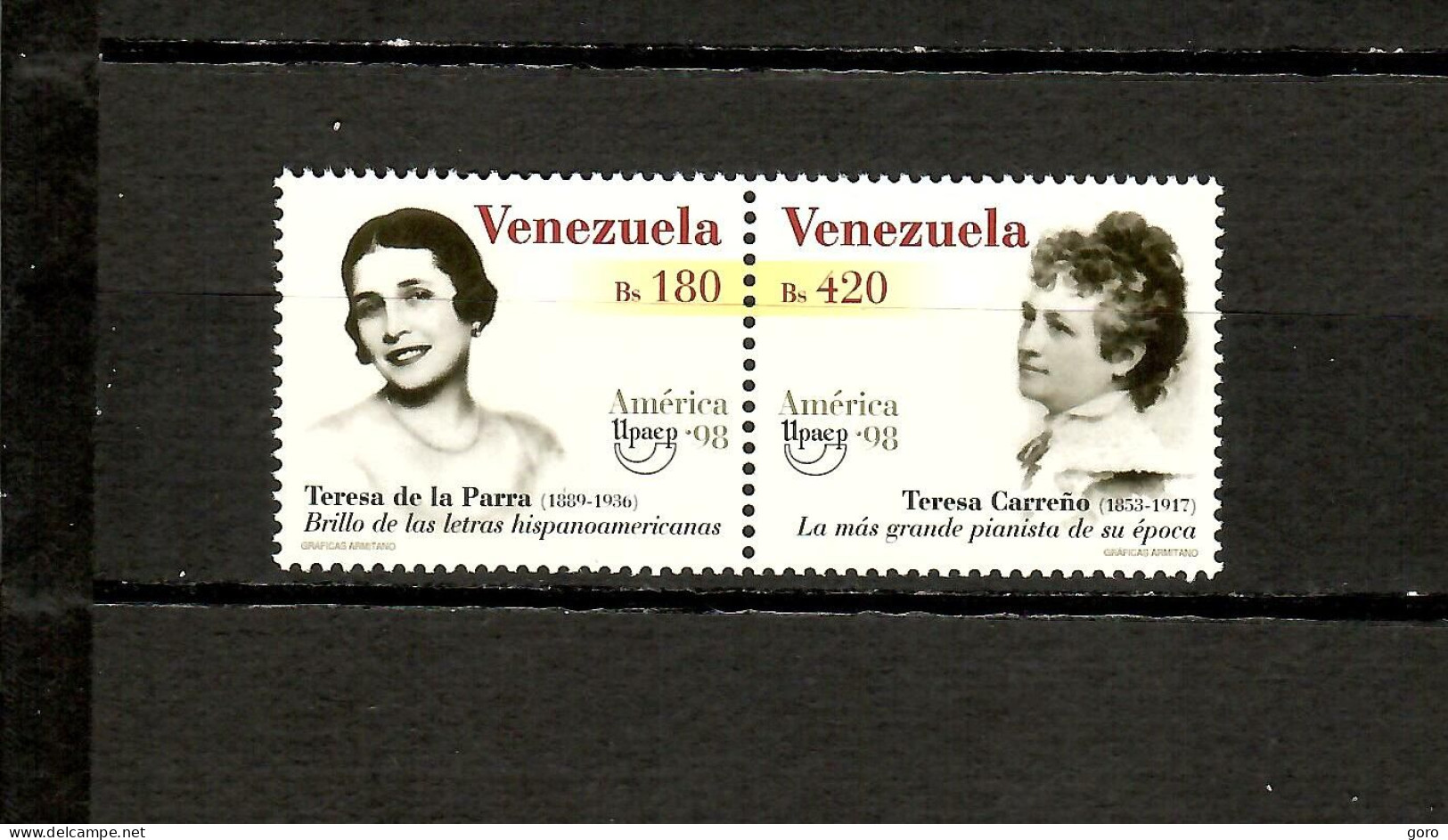 Venezuela  1998  .-  Y&T  Nº    2153/54    ** - Venezuela