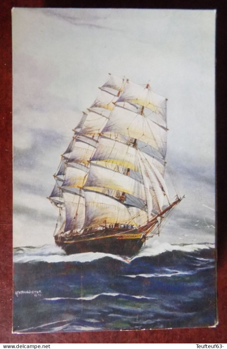 Cpm " Titania " Bound South - Ill. Bannister - Sailing Vessels