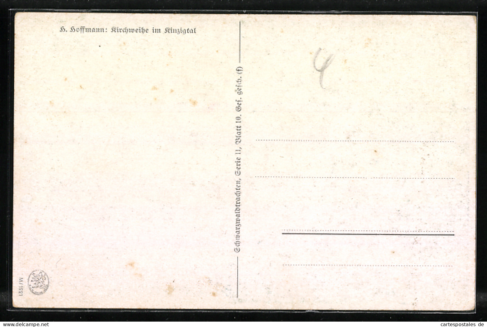 Künstler-AK H. Hoffmann: Kirchweihe Im Kinzigtal  - Other & Unclassified