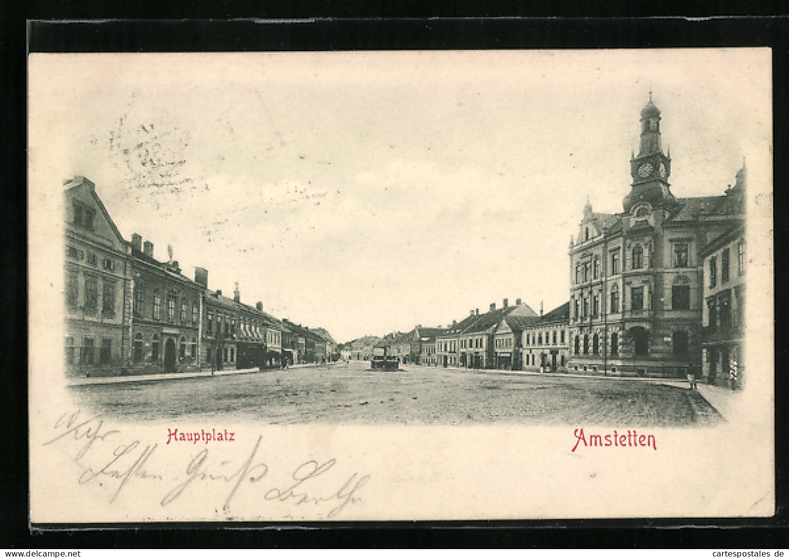 AK Amstetten, Blick Auf Den Hauptplatz  - Andere & Zonder Classificatie